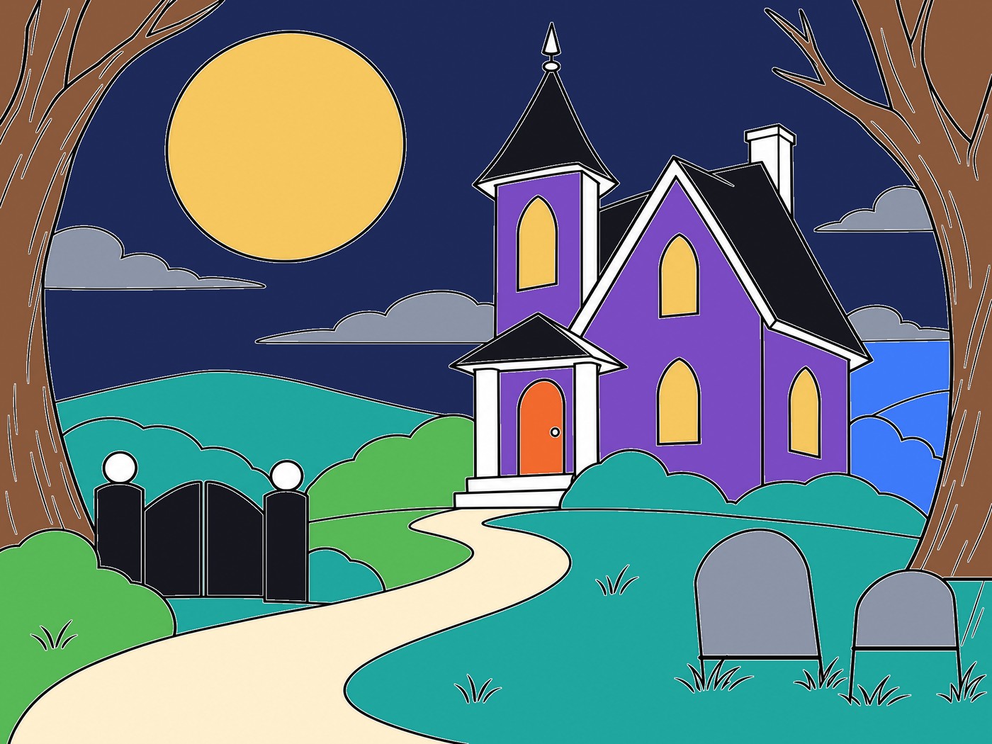 Halloween Spooky Colouring Fun